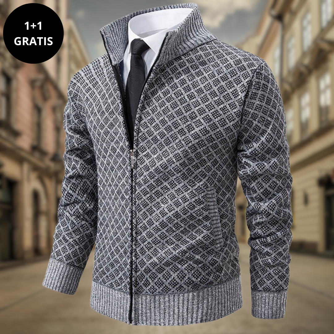 Owen™ | Herren Strickjacke mit Reißverschluss