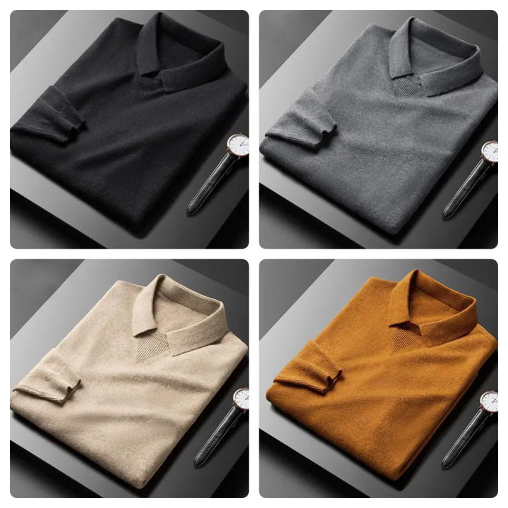 Premium Kaschmir-Polopullover