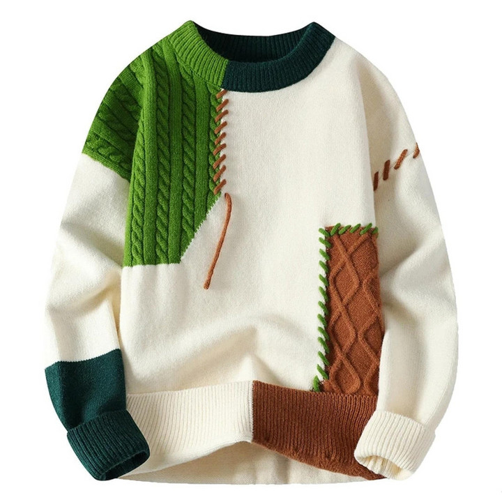 Alessio™ | Herren Oversized Patchwork Sweater