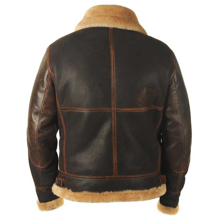 Logan™ | Herren Aviator-Jacke | Mit Shearling-Futter