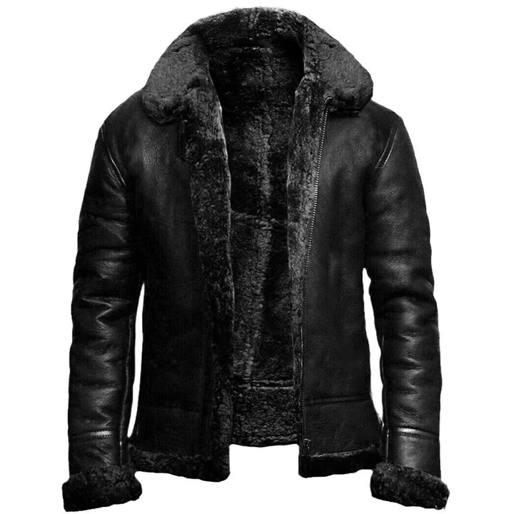 Max™ - Vegane Leder-Winterjacke