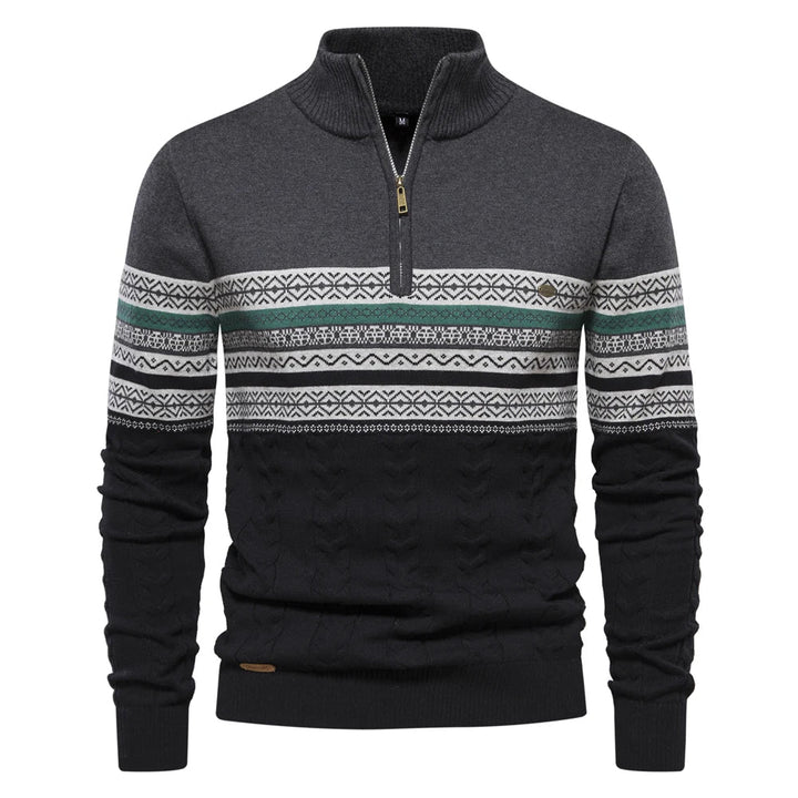 Elio™ | Herren Rollkragenpullover mit Retro-Muster