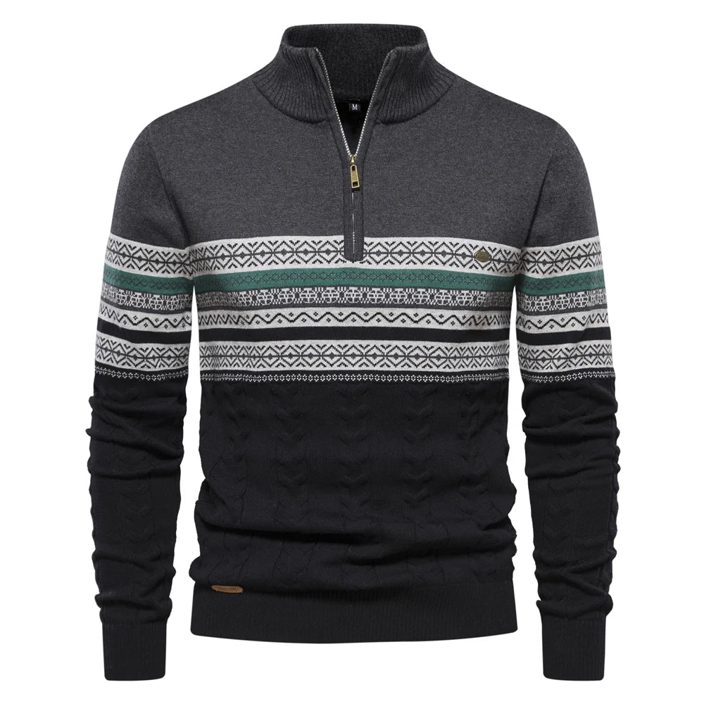 Gustav | Hochwertiges Sweatshirt mit Retro-Muster