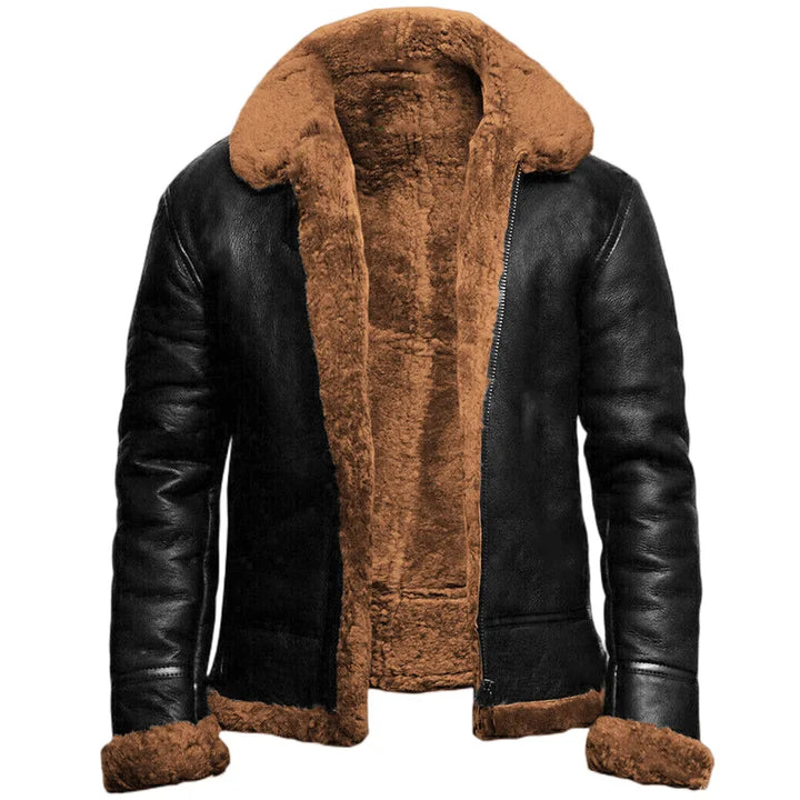 Max™ - Vegane Leder-Winterjacke