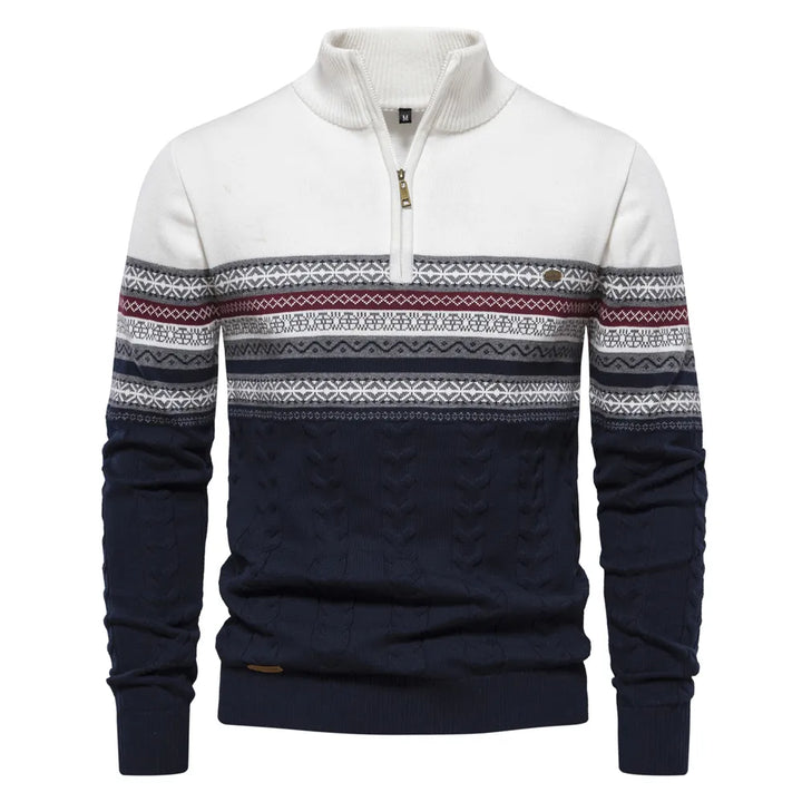 Elio™ | Herren Rollkragenpullover mit Retro-Muster