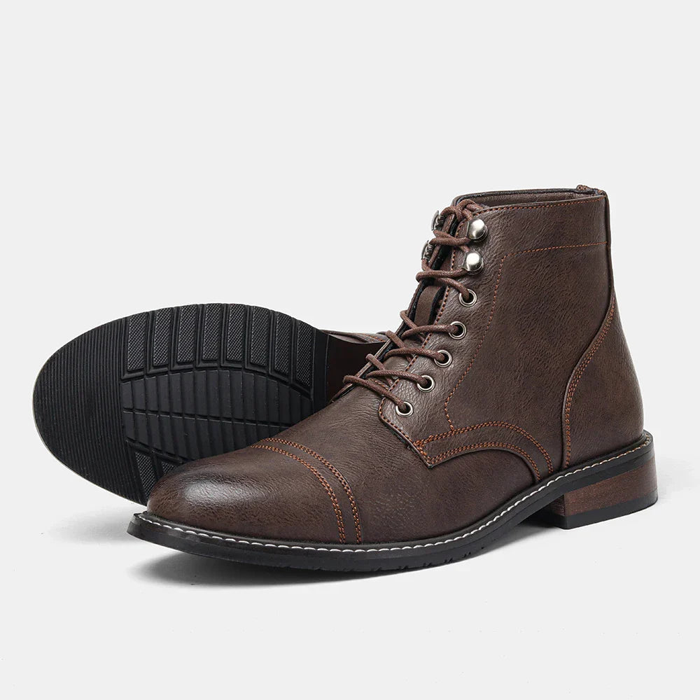 Keith | Vintage Derby-Stiefel mit Zehenkappe