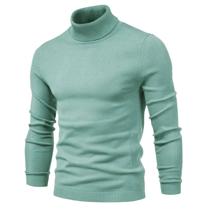 Herren Casual Unifarben Rollkragenpullover - Erfrischende Farbtöne